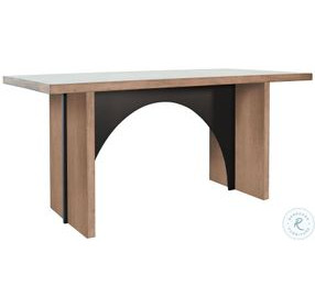 Golden Hearth Brown Arch Rectangular Counter Height Dining Table Set