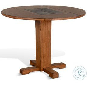 Golden Hearth Beige Drop Leaf Round Dining Room Set