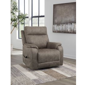 Crestmeade Fossil Power Lift Recliner with USB Charging and Heat Massage