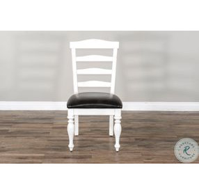 Willow Nest European Cottage House Ladderback Dining Chair Set of 2