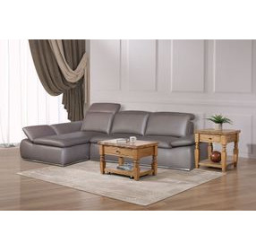 Logans Edge Brown 2 Drawers Rectangular Chofa Table