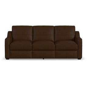 Hudson Dark Brown Leather Living Room Set