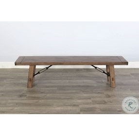 Cozy Luxe Buckskin 72" Dining Bench with Turnbuckle