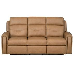 Felix Brown Leather Zero Gravity Triple Power Reclining Living Room Set