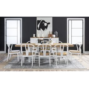 Franklin Harvest Oak and Natural White Side Chair Set of 2