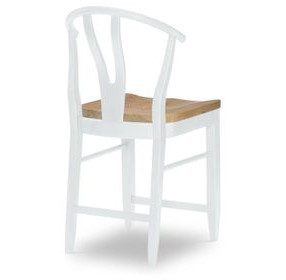 Franklin Harvest Oak and Natural White Counter Height Chair Set of 2