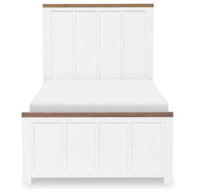 Dutton Natural White and Toasted Coconut Youth Panel Bedroom Set