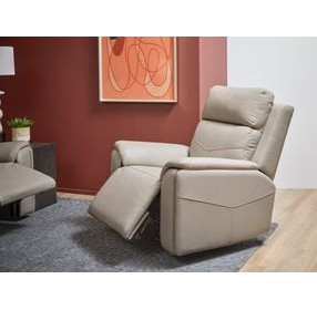 Vernon Dove Gray Zero Gravity Swivel Gliding Power Recliner with USB Charging and Heat Massage