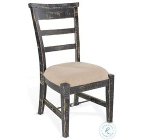 Cozy Luxe Black Sand Dining Side Chair Set of 2