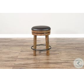 Velden Hollow Buckskin Swivel Counter Height Stool Set of 2