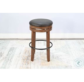Velden Hollow Natural Swivel Barstool Set of 2