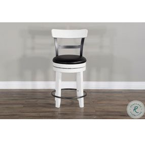 Rustic Refined European Swivel Bar Stool Set of 2