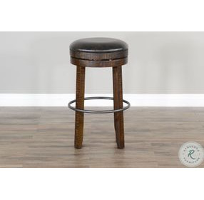 Golden Hearth Tobacco Leaf Swivel Bar Stool Set of 2