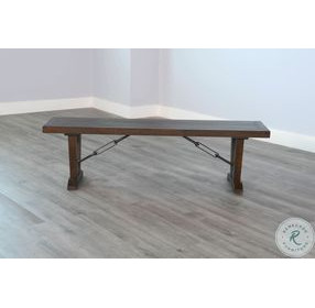 Sagewyn Tobacco Leaf 70" Dining Bench with Turnbuckle