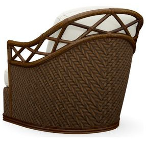 Bali Hai Diamond Cove White Upholstered Swivel Chair