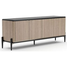 Madera Chocolate Koto Matte and Modern Walnut 4 Door Sideboard