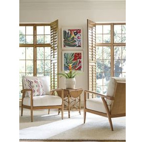 Key Biscayne Anchorage Ivory Upholstered Accent Chair