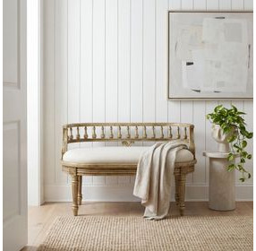 Hathaway Antique Beige Bench
