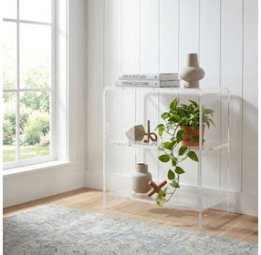 Crystal Clear Acrylic Bookcase