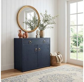 Lark Navy Blue Accent Cabinet