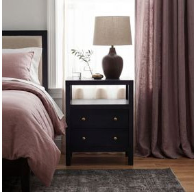 Nora Antique Coffee Nightstand