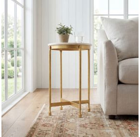 Butler Loft Claypool White Marble End Table