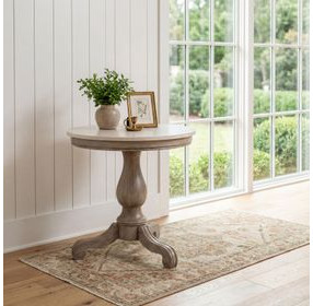 Danielle Sandalwood Beige Accent Table