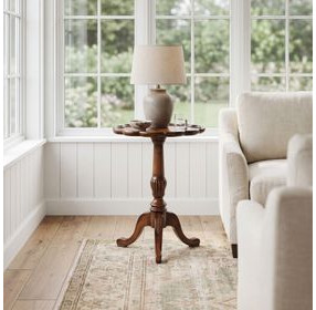 Masterpiece Dansby Vintage Oak Pedestal Table