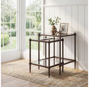 Peninsula Gray Nesting Tables