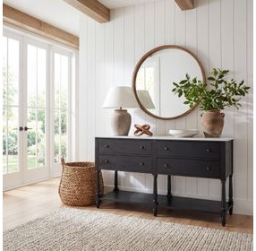 Danielle Washed Black Sideboard