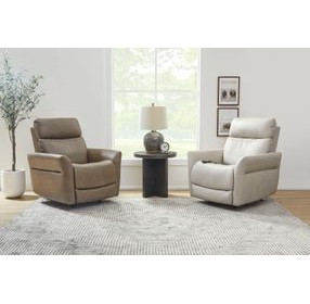 Artemis Cappuccino Zero Gravity Triple Power Rocking Recliner with USB Charging and Heat Massage