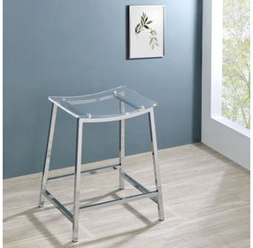 Jovani Clear Counter Height Stool Set Of 2