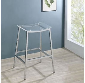 Jovani Clear Bar Stool Set Of 2