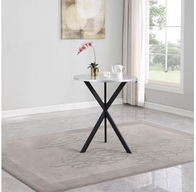 Kenzo Silver And Sandy Black Bar Table