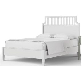 Pure Maple Cottage White Garden Queen Panel Bed