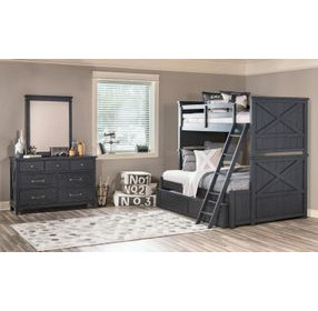 Flatiron Midnight Twin Over Full Bunk Bed