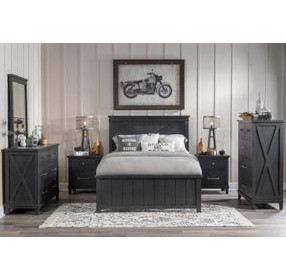 Flatiron Midnight Full Panel Bed