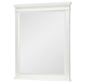 Flatiron Aged White Rectangular Dresser Mirror