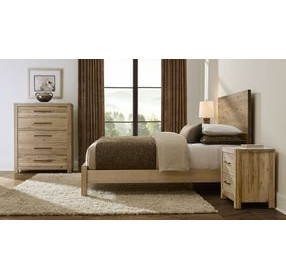 Joinery Natural Oak Plank Panel Bedroom Set
