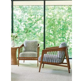 Palm Desert Davita Gray Upholstered Accent Chair