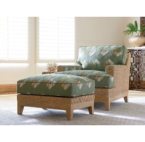 Los Altos Danville Green Upholstered Rectangular Ottoman