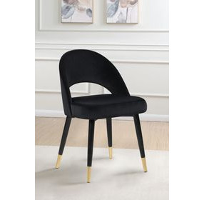 Lindsey Black Arched Back Upholstered Side Chair Set of 2
