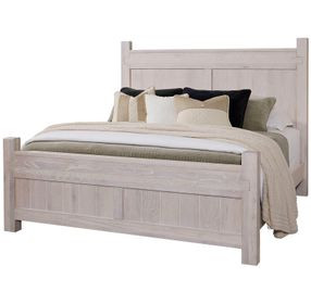 Joinery Washed White Oak Poster Bedroom Set