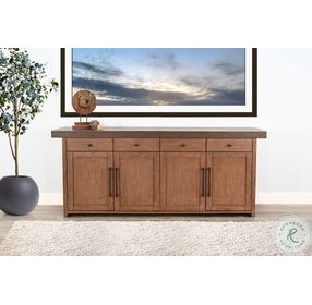 Golden Hearth Dark Brown Boise 4 Drawer Server