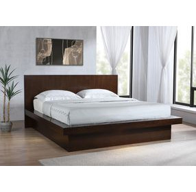 Jessica Cappuccino King Platform Bed