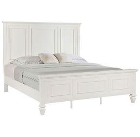 Sandy Beach Cream King Panel Bed