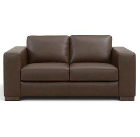Irondale Vintage Brown Cigar Leather Loveseat