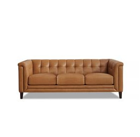 Elric Cognac Leather Living Room Set