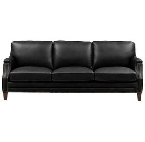 Camden Black Leather Living Room Set