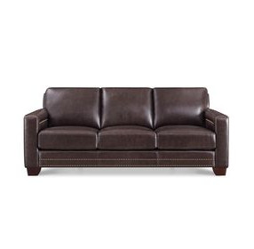 Aldercrest Brown Leather Living Room Set